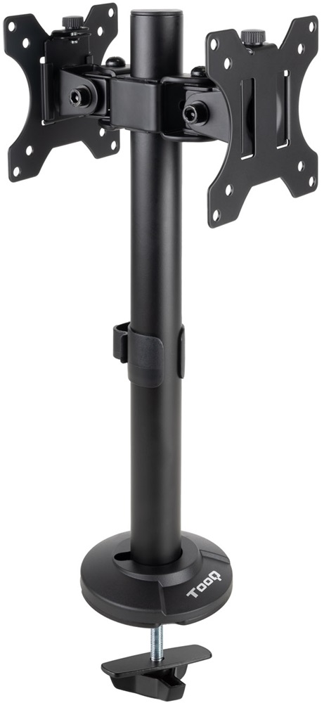 Suporte de Mesa p/ 2 Ecrãs 17~32 (Preto) - TOOQ