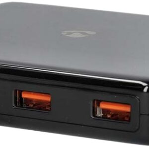 Carregador Desktop Universal GaN 65W 2x USB-A + 2x USB-C (Preto) - NEDIS