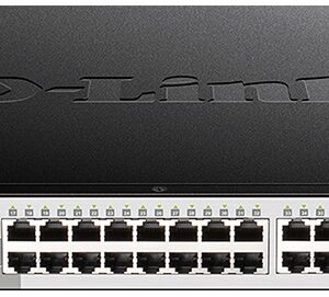 Switch de Rede 52 Portas Gigabit Stackable Smart Managed (Preto) - D-LINK