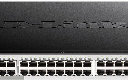 Switch de Rede 52 Portas Gigabit Stackable Smart Managed (Preto) - D-LINK