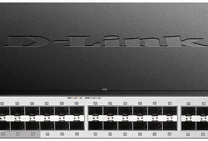 Switch de Rede 54 Portas Lite Layer 3 Stackable Managed Gigabit Fiber (Preto) - D-LINK