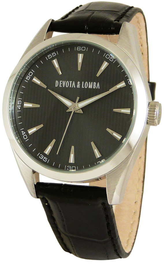 Relógio Analógico DL014ML-01BKB 40MM (Cinzento) - DEVOTA & LOMBA