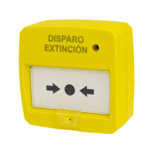 Botão de Alarme de Incêndio Rearmável c/ LED (Amarelo)