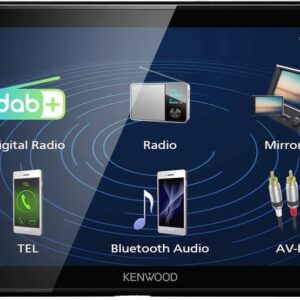 Estação Multimédia 6,8 Bluetooth Double DIN DMX129DAB 64W (Preto) - KENWOOD