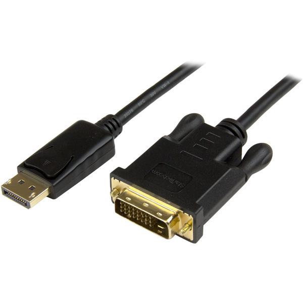 Adaptador de Vídeo DP2DVI2MM3 DisplayPort-DVI-D Preto (90 cm) - STARTECH