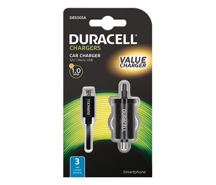 Carregador Isqueiro Duracell 12V 1A Cabo Micro USB