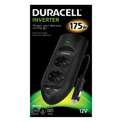 Duracell 175W Twin Eu Socket Inverter