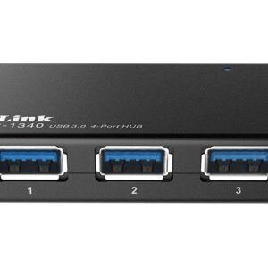 Hub de Interface USB Preto (4 portas) – D-LINK