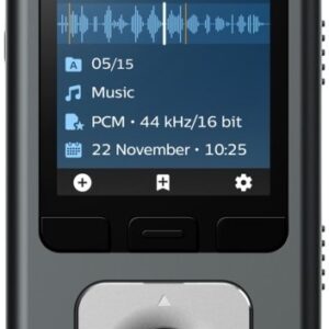Gravador de Voz DVT6115 8GB (Preto/Cinzento) – PHILIPS