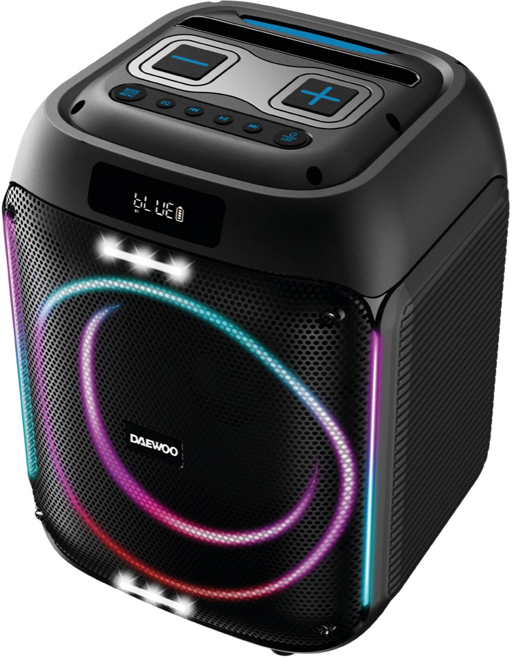 Coluna Portátil LED Bluetooth 40W RMS DW3009 - DAEWOO