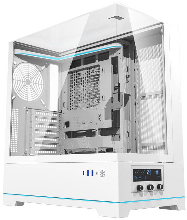 Caixa ATX DY450 (Branco) - DARKFLASH