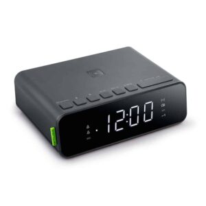 Despertador com Rádio MUSE M-175 Preto com Carregador Wireless Preto