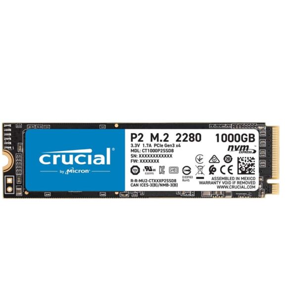 Disco SSD Crucial 1Tb M.2 NVMe PCIe 2280