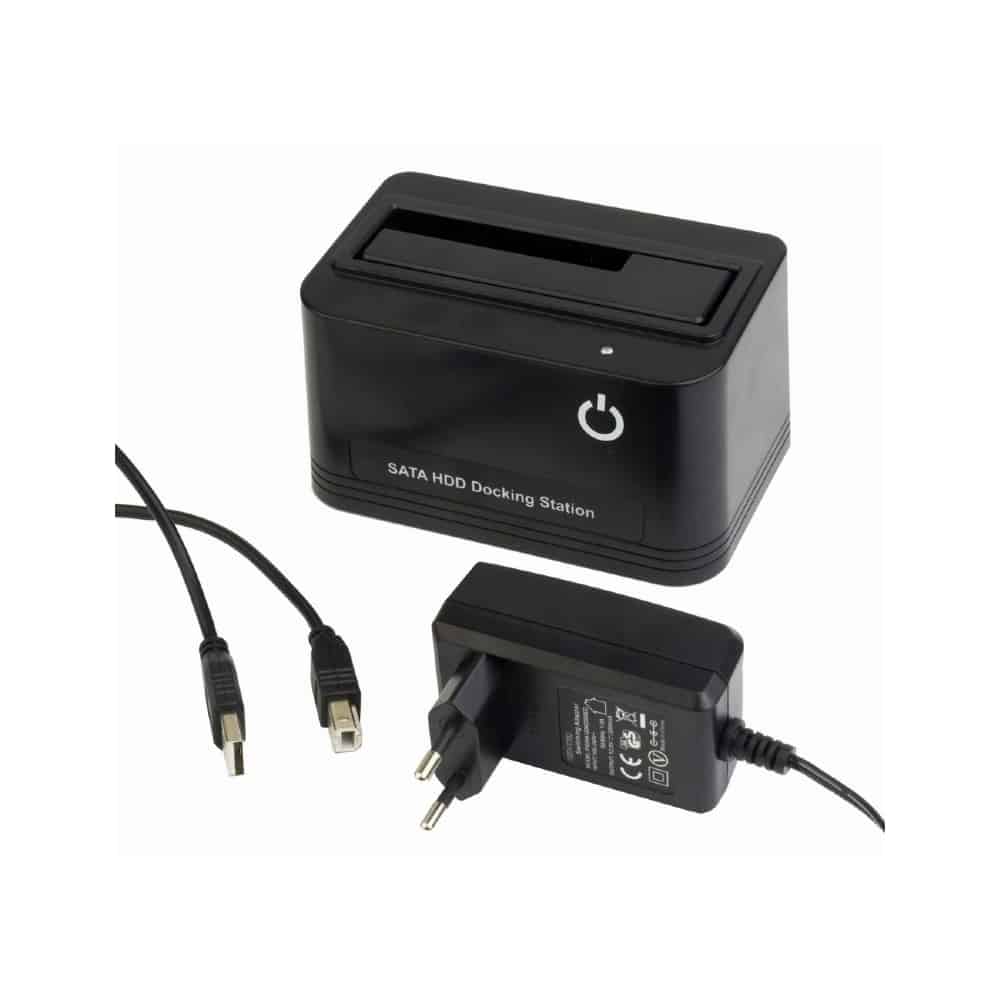 Docking Station USB 2.0 Para Discos 2.5" e 3.5" Preta