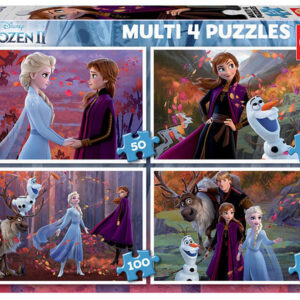 4x Puzzles Progressivos Frozen 2 - EDUCA