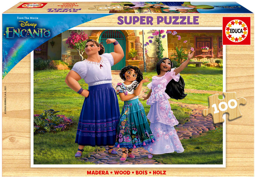 Super Puzzle Madeira 100 Encanto Disney - EDUCA