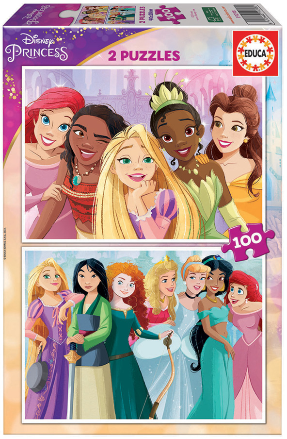 2x Puzzle 100 Disney Princess - EDUCA