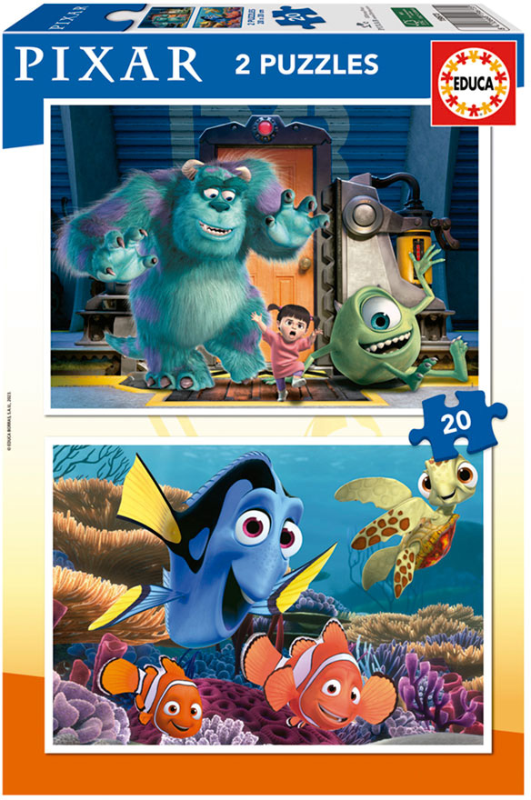 2x Puzzle 20 Disney Pixar - EDUCA