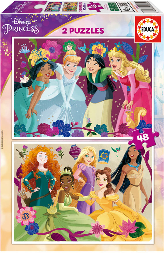 2x Puzzle 48 Disney Princess - EDUCA