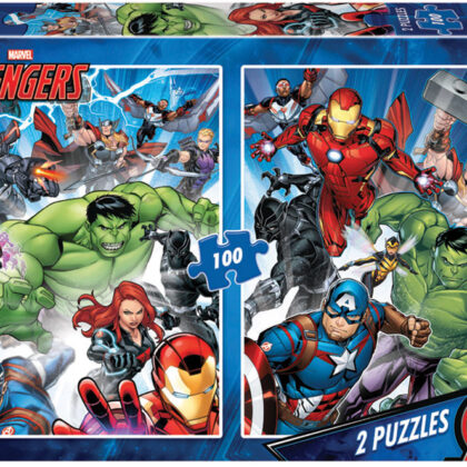 2x Puzzle 100 Avengers V - EDUCA