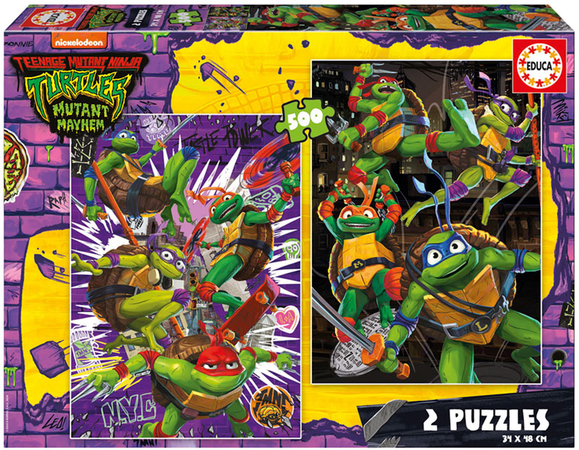 Puzzle 2X500 Ninja Turtles - EDUCA
