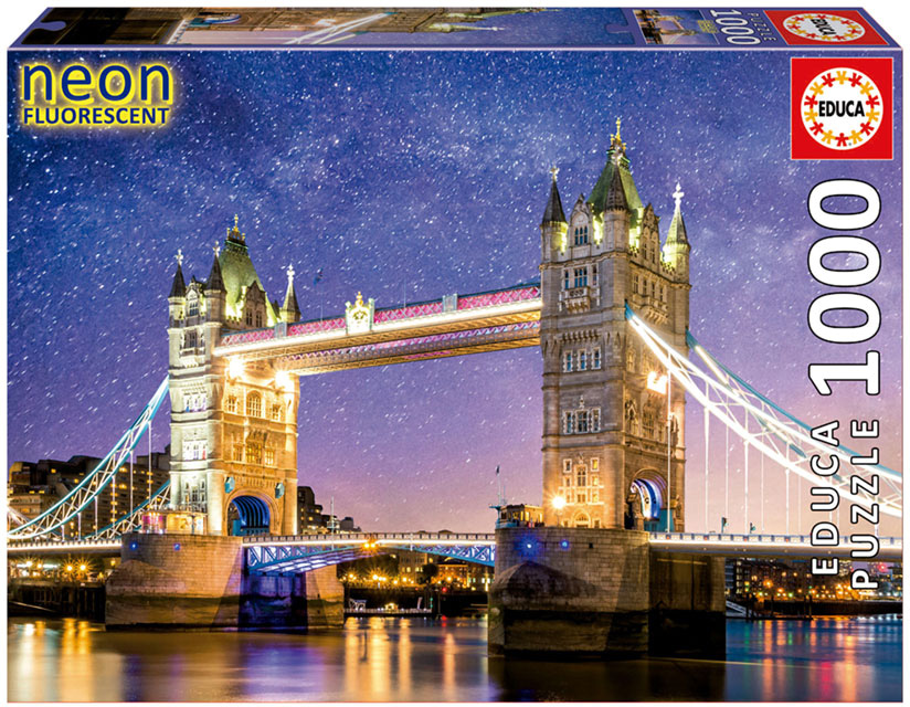 Puzzle 1000 Tower Bridge, LondresNeon - EDUCA