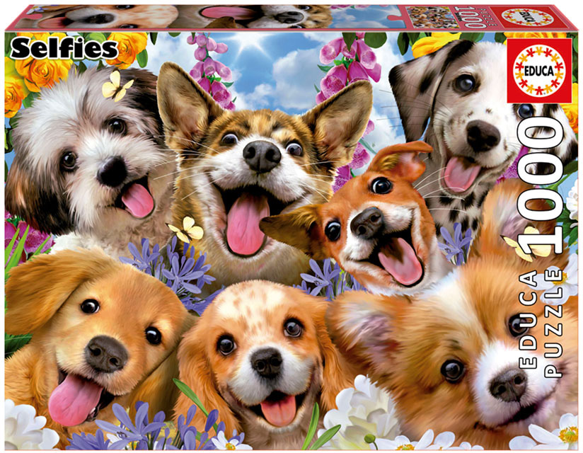 Puzzle 1000 Selfie de Cachorros - EDUCA