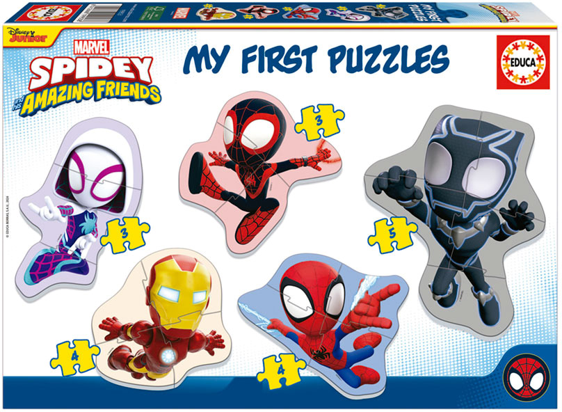 5 Baby Puzzles Spidey & Friendes - EDUCA