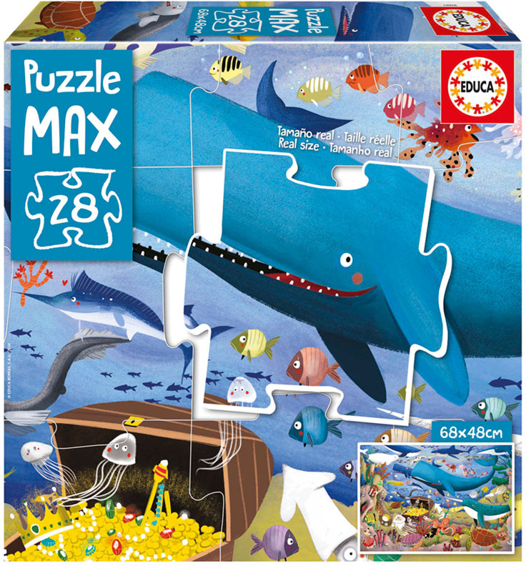 EdPuzzle Max 28 Animais do Mar - EDUCA