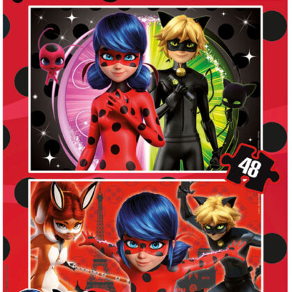 2x Puzzle 48 Ladybug - EDUCA