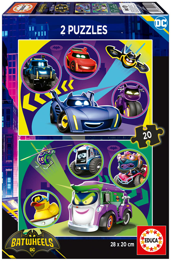 Puzzle 2X20 Batwheels - EDUCA