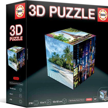 3D Puzzle Viagens - EDUCA