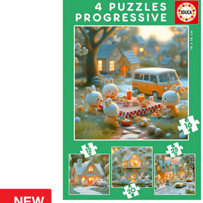 Puzzle Progressivo Cidade dos Coelhinhos - EDUCA