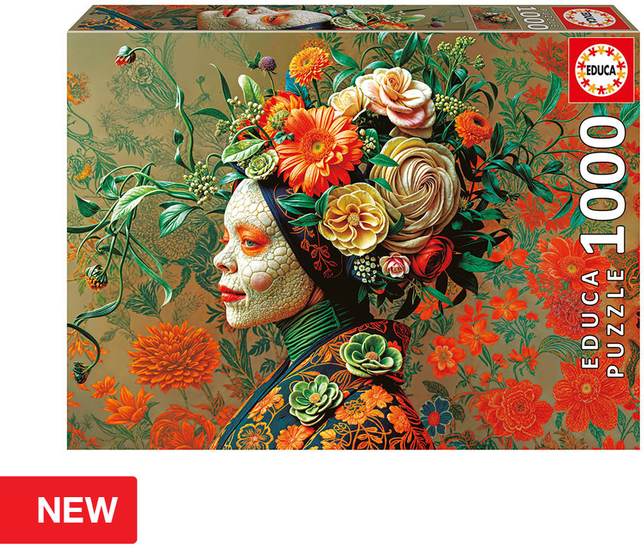 Puzzle 1000 Progress Rainha Lagarto - EDUCA