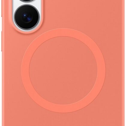 Capa Magnética de Silicone p/ Galaxy S26 Ultra (Vermelho Coral) - SAMSUNG