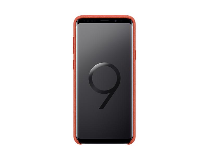 Capa SAMSUNG Galaxy S9+ Alcântara Cover Vermelho - EF-XG965AREGWW