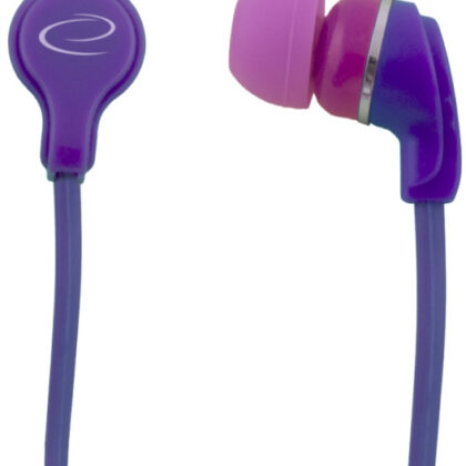 Auriculares Neon c/ Fios Stereo (Violeta) - ESPERANZA