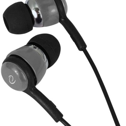 Auriculares Stereo c/ Fios e Microfone (Preto/Cinza) - ESPERANZA