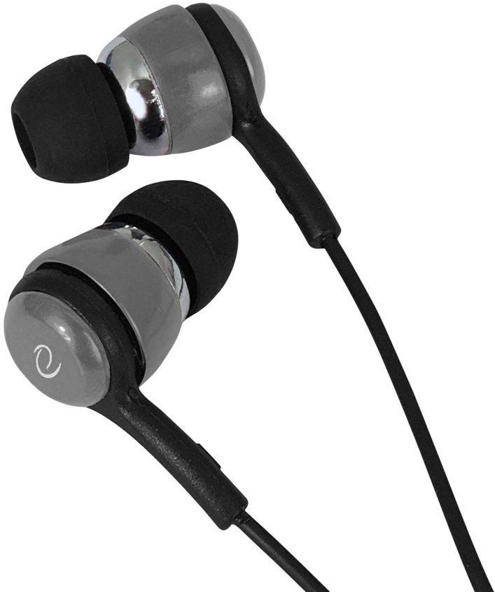 Auriculares Stereo c/ Fios e Microfone (Preto/Cinza) - ESPERANZA