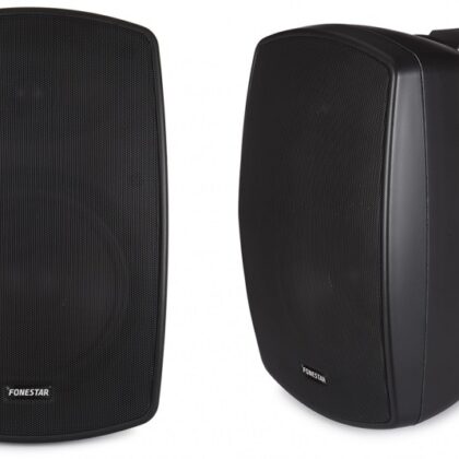 Colunas Amplificadas 2x 20W RMS Wi-Fi Preto (Par) - FONESTAR