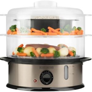 Cozedor a Vapor (2 Recipientes) 800W - BLACK&DECKER