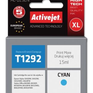 Tinteiro T1292 Compatível c/ Epson (Ciano) - ACTIVEJET