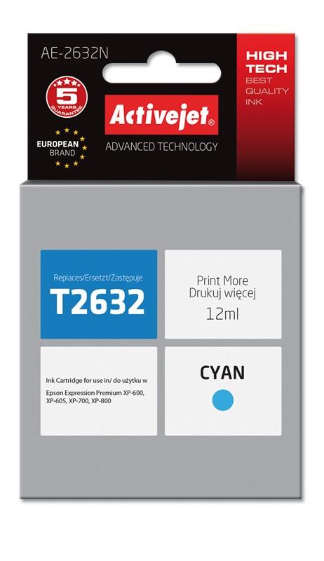 Tinteiro T2632 Compatível c/ Epson (Ciano) - ACTIVEJET
