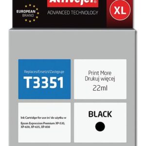 Tinteiro T3351 Compatível c/ Epson (Preto) – ACTIVEJET
