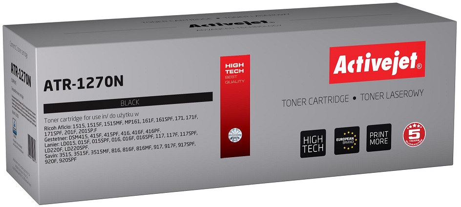 Toner ATR-1270N Compatível Ricoh (Preto) - ACTIVEJET