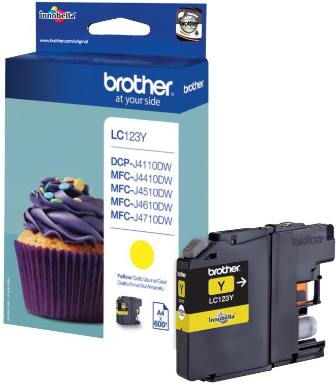 Tinteiro LC-123Y Original (Amarelo) - BROTHER