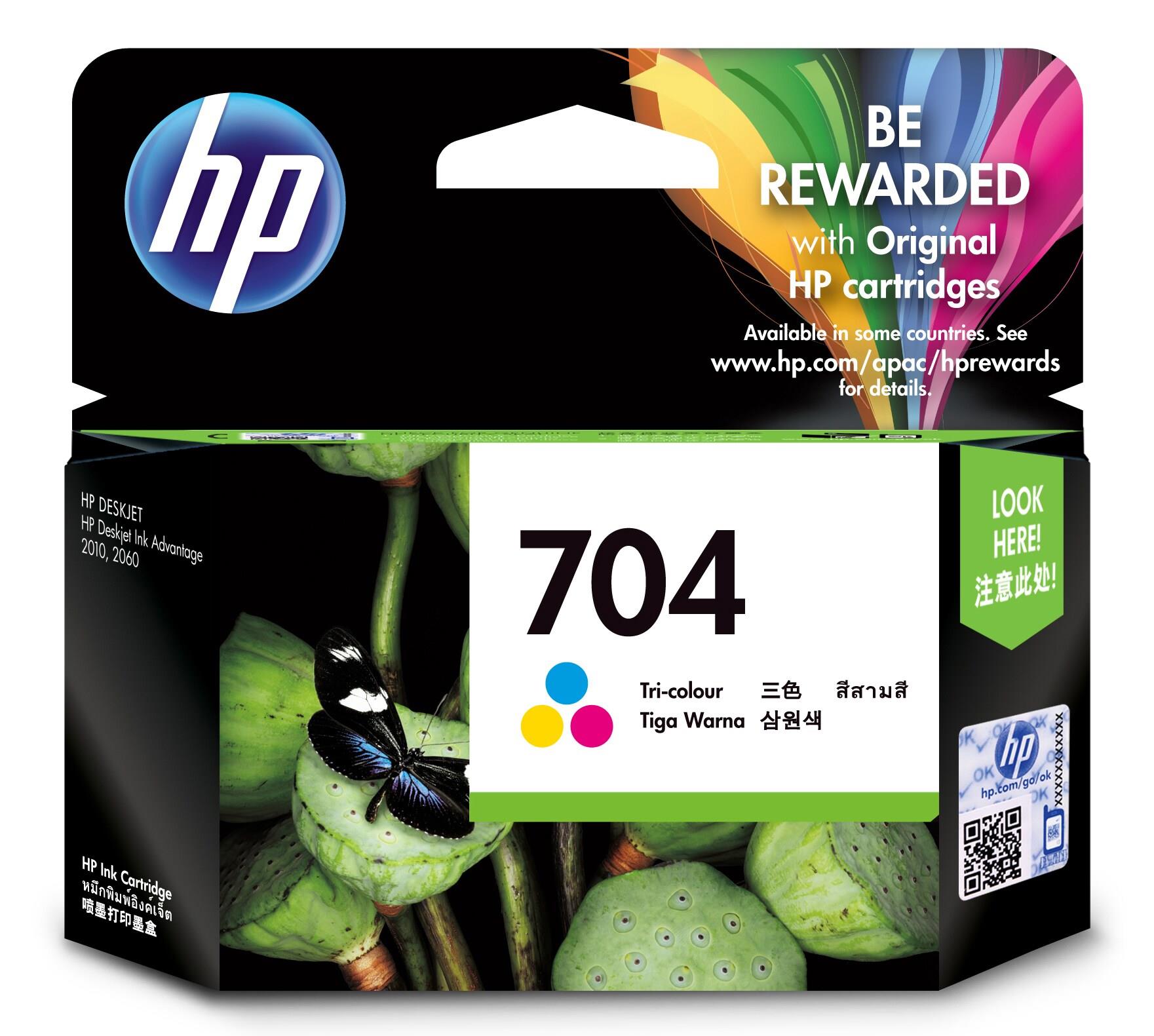Tinteiro 704 Original (Tricolor) - HP
