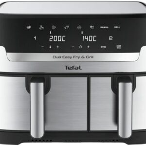 Fritadeira Dual Easy Fry & Grill EY905D 8,3L 2700W (Inox) - TEFAL