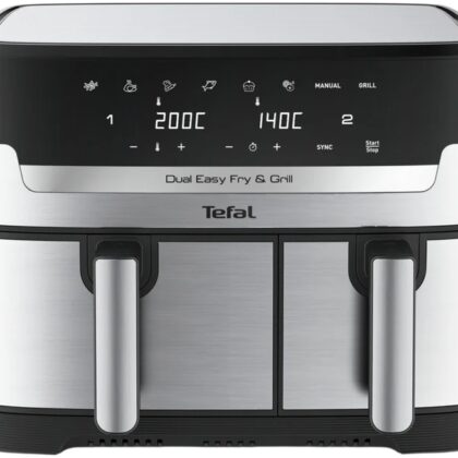 Fritadeira Dual Easy Fry & Grill EY905D 8,3L 2700W (Inox) - TEFAL