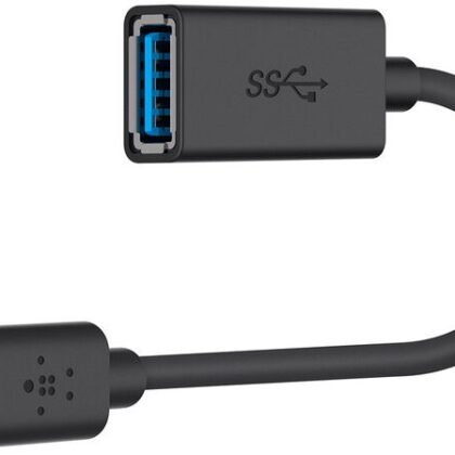 Adaptador 3.0 USB-C Macho - USB-A Fêmea (Preto) - BELKIN